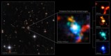 Image of a high-redshift quasar taken by the JWST