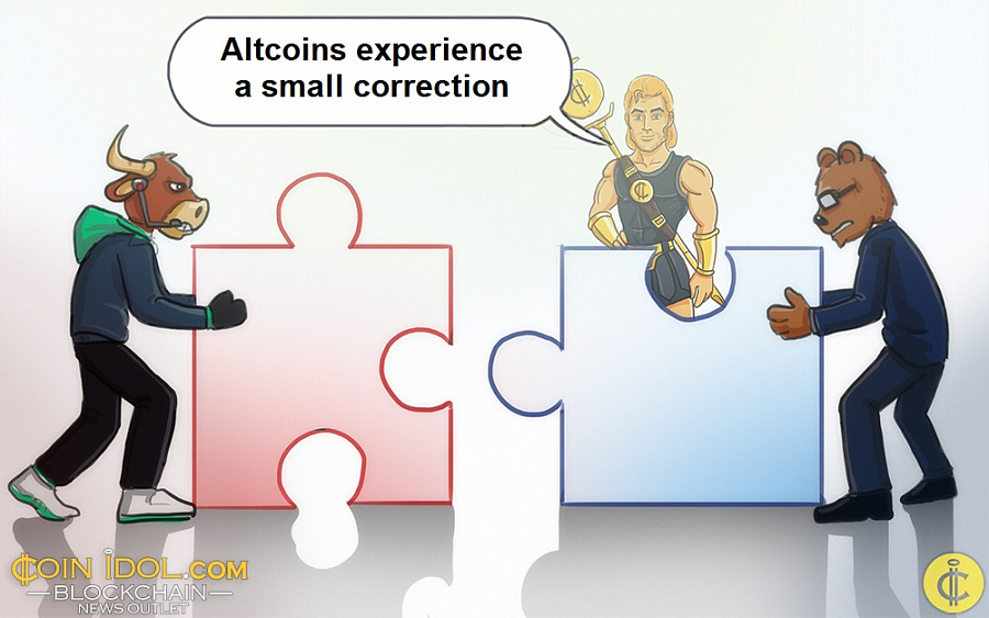 Altcoins experience a small correction 