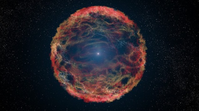 Artistic impression of a supernova