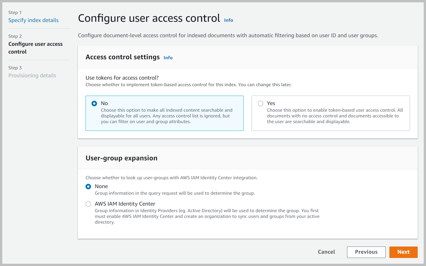 configure user access control