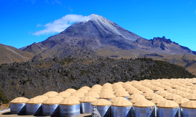 HAWC near the peak of the extinct Sierra Negra volcano
