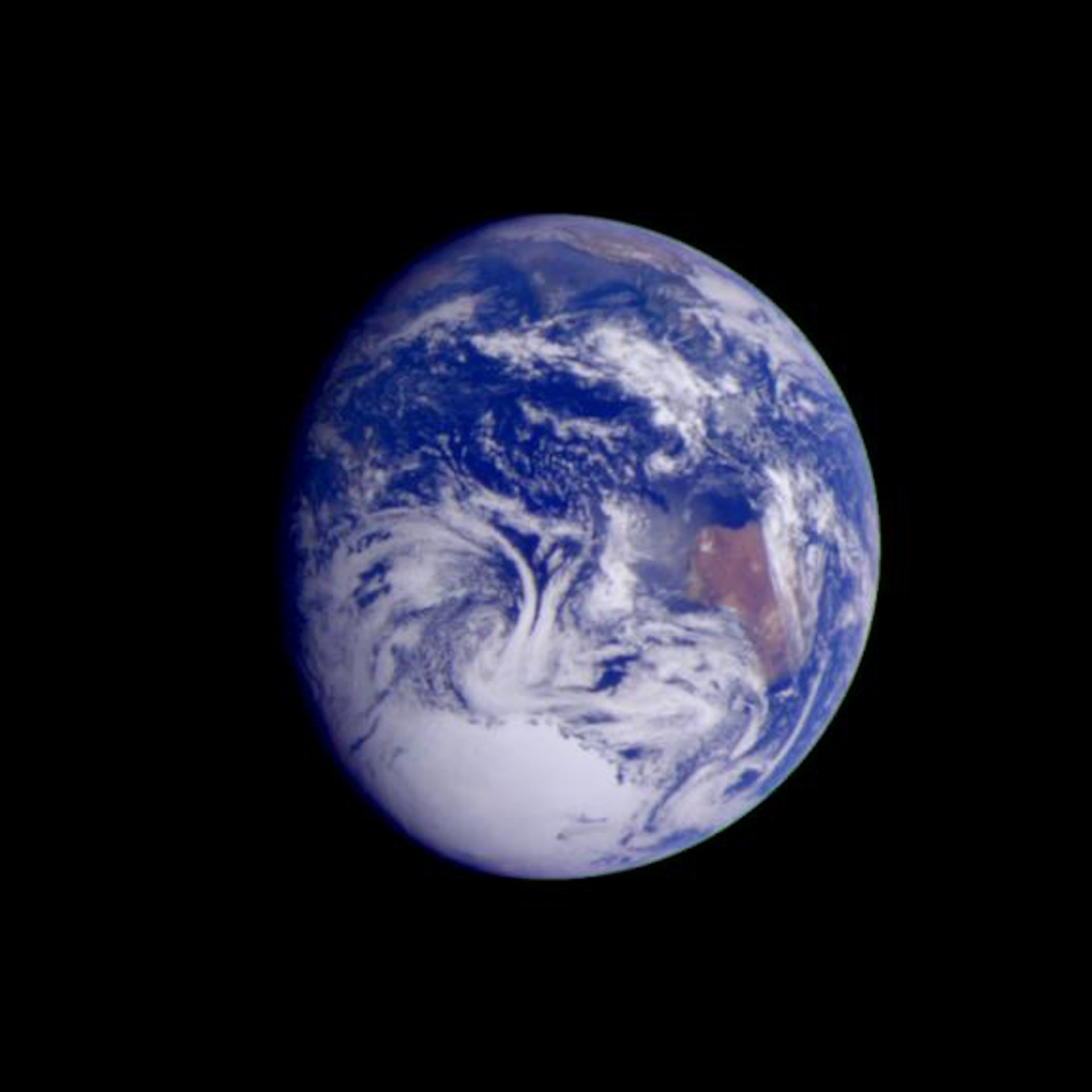 Image taken by the Galileo spacecraft at a distance of 2.4 million km.