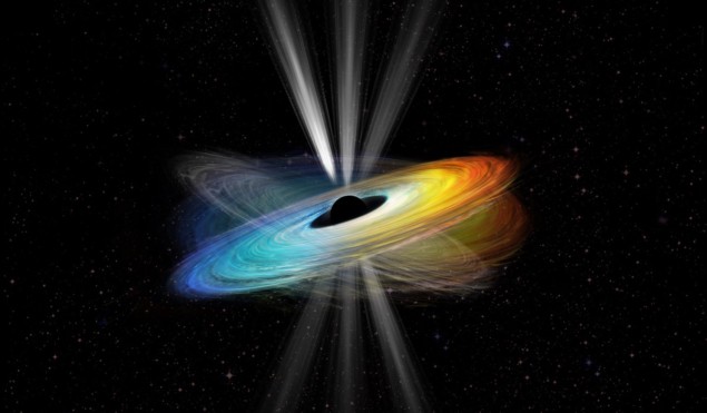 Artist’s impression of the black hole at the centre of M87