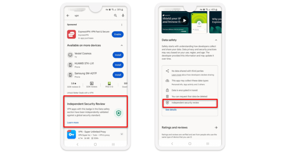 Google Adds Security Audit Badges for VPNs in Play Store