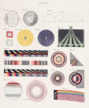 Sheet of hand-drawn light diagrams