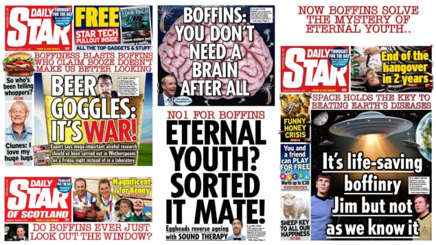 Collection of Daily Star front pages and headlines