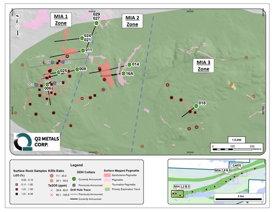 Cannot view this image? Visit: https://platoblockchain.net/wp-content/uploads/2023/12/q2-metals-drills-significant-continuous-spodumene-bearing-pegmatite-zones-at-the-mia-lithium-property-james-bay-territory-quebec-canada-2.jpg