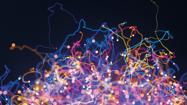 Abstract photo of tendril particles, depicting chaos