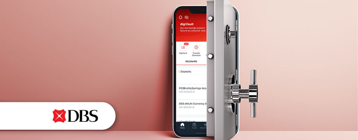 DBS Expands Its Money Lock Feature ‘digiVault’ to All Accounts