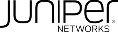 Logotipo de Juniper Networks utilizado en el encabezado de navegación con fuente negra y símbolo de marca registrada.