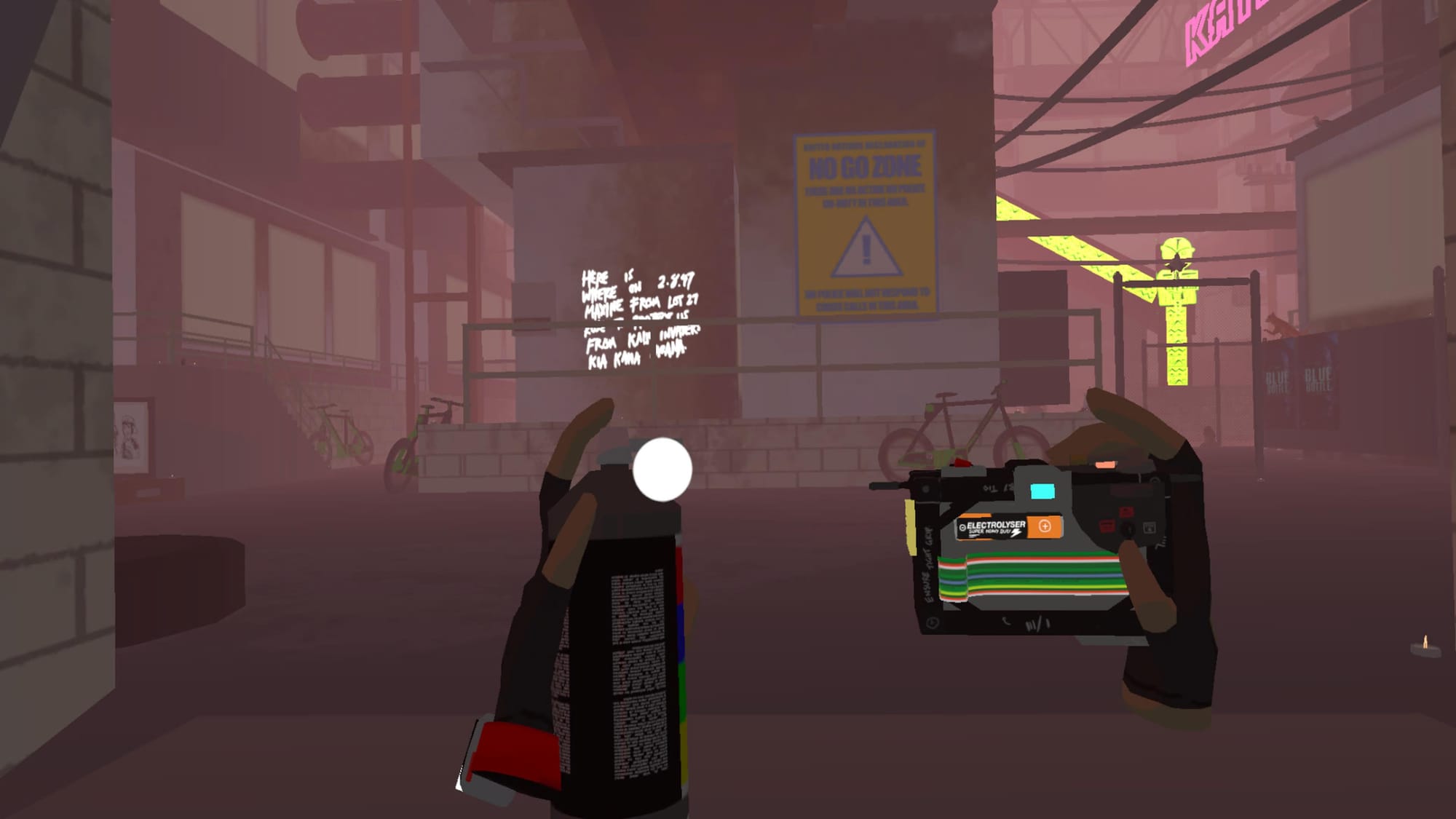 Umurangi Generation VR - Captura de pantalla de PSVR 2